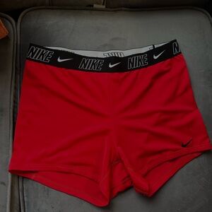 Nike Women's Athletic Red Shorts